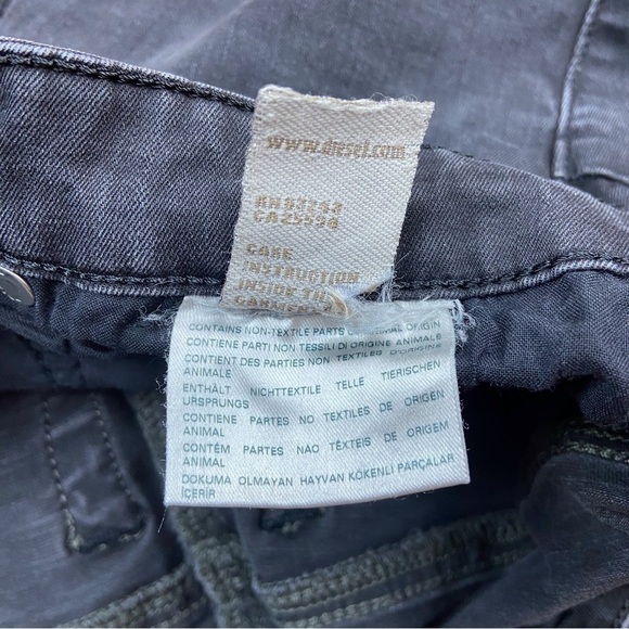 Diesel jeans Sknzee-Dee black mid rise jeans stretchy denim size 27 mid waisted - Picture 9 of 15
